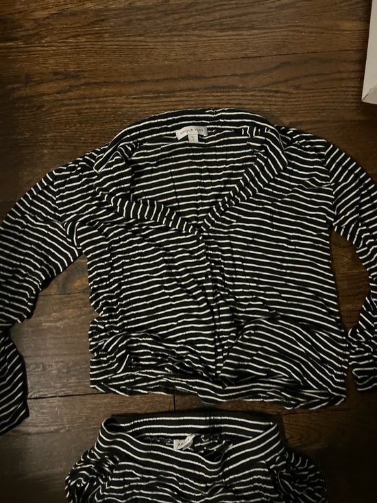 Amour Vert Other - Amour vert pajama set black white stripe size small